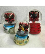 NEW VINTAGE ALBANIA BIG WATER BALL GLOBE-SPARKLES-ALBANIAN SOUVENIR-3 MO... - £11.36 GBP+