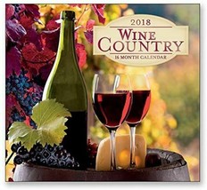16 Month Wall Calendar 2018 - Wine Country - $8.90