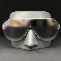 New COG3241 FF Shield Sunglasses Zucca Silver - £13.17 GBP