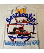 Vintage NOS 80s Beerboating Tee Tri-Cities WA Hydroplane Single Stitch S... - $68.82 CAD