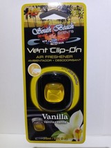 VANILLA SOUTH BEACH Air Freshener Vent Clip Scent last 45+ Car Eliminate... - $10.50 CAD