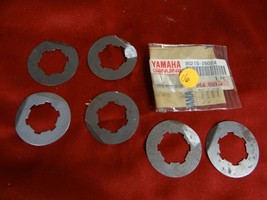 6 Yamaha Washers, Lock, NOS 1970-83 XS1 XS2 TX TZ XS 650 750, 90215-26024 - £31.38 GBP
