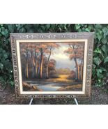 HENNING PERSSON Original 1940s WW2 ERA LANDSCAPE SIGNED OIL PAINTING ON ... - $1,485.00