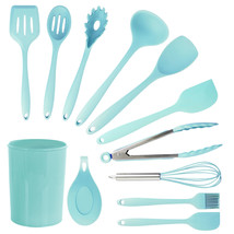 MegaChef Light Teal Silicone Cooking Utensils, Set of 12 - $60.53