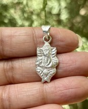 999 Silver Lord Ganesha, Ganesh jis Pendant, Wearing Temple, Puja, Hindu... - $16.65