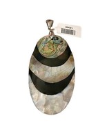 New Beautiful Natural Shell Oval pendant necklace 16368 Handmade - £31.38 GBP