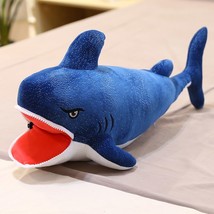 Giant Shark Plush Toys For Girls Soft Big Reading Pillow Sleeping Cushion Cute S - £21.05 GBP