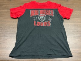 New Mexico Lobs Men&#39;s Gray/Red T-Shirt - Rivalry Threads &#39;91 - Large - UNM - £4.62 GBP