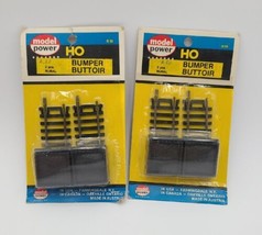 Lot of 2 Model Power #87 Bumpers HO Scale 2 Pieces Each Rural Sealed Train Track - £15.26 GBP