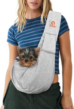 Small Dog Sling Carrier - Zipper Pocket &amp; Adjustable Strap - for 3-10 Lb... - $39.30