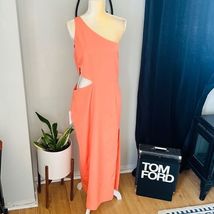 BARDOT JENNA ONE SHOULDER CUTOUT DRESS, Size 12 (XXL)  ORANGE FIZ, NWT - $59.00