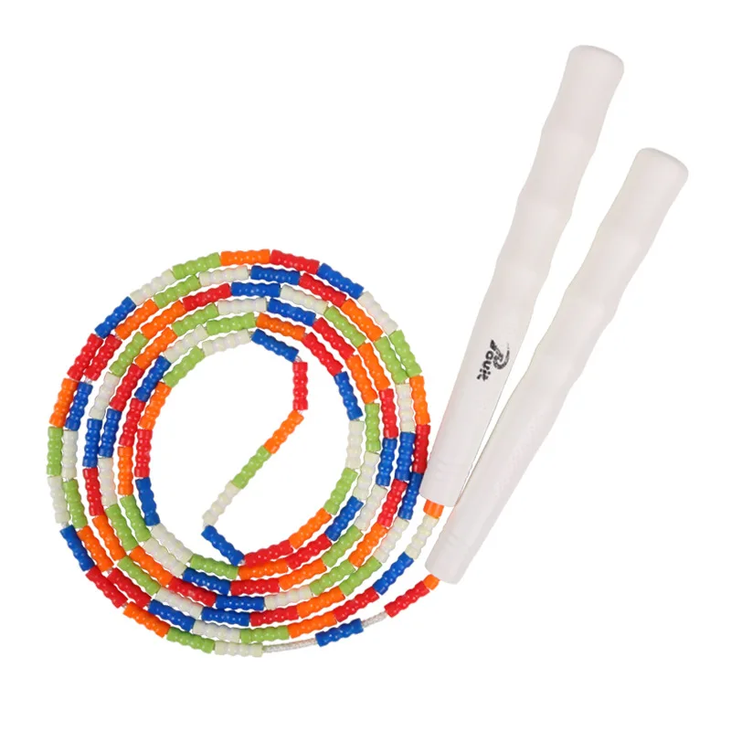 10ft 9ft Tri Skills Jump Skipping Skip Rope PVC Bamboo Beginner Soft Beaded Bead - £136.66 GBP