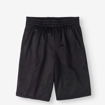 Athletic Works Boys Active Mesh Shorts X-Small 4-5 Rich Black W Pockets NEW - $9.85