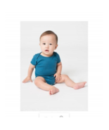 2-PACK American Apparel Infant Baby Rib Short Sleeve One-Piece Unisex 12... - £6.56 GBP