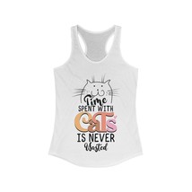 time spent with cats is never wasted Women&#39;s Ideal Racerback Tank - £14.41 GBP+