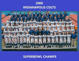 2006 INDIANAPOLIS COLTS  8X10 TEAM PHOTO FOOTBALL PICTURE NFL - £3.86 GBP