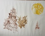 Original Gabrielle Brill Signed &amp; Numbered 7/150 Color Aquatint Etching Art - $259.87