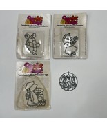 4 Vtg Makit &amp; Bakit Stained Glass Suncatcher Frames Turtle Pig 3 Kings H... - $13.00