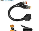 Latest For Harley Davidson Motorcycle 6Pin 4Pin Two-in-one To OBD2 Adapt... - £11.74 GBP+