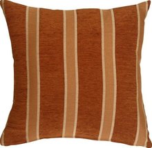 Pillow DÉCOR Traditional Stripes in Wine 19x19 Decorative Pillow - £16.03 GBP+