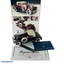 Franklin Mint Danbury Diecast Car model 1925 Hispano Suiza H6B Kellner maroon  - £218.29 GBP