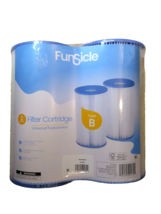 FunSicle 2-Pack TYPE B Universal Replacement Swim Pool Filter Cartridges... - £15.33 GBP