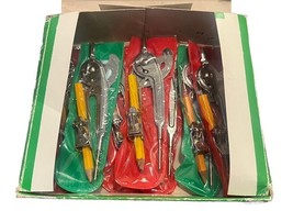 VTG Box Compass Metal Drafting Tool Protractor Taiwan School Math Lot of 7 - $39.51