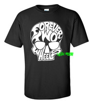 FOREVER TWO WHEELS T SHIRT outlaw biker skull chopper motorcycle culture... - £13.36 GBP+