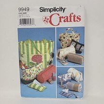 PATTERN Fabric Tote Weekend Bag Shopping Bag Travel Bag NEW Simplicity 9949 - $7.91