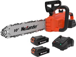 MAXLANDER 10-Inch Battery Operated Chainsaw, 20V Cordless Chainsaw,, Lightweight - £99.78 GBP