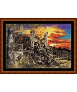 WOLF COUNTRY - pdf cross stitch chart Original Artwork © Steven Michael ... - $12.00