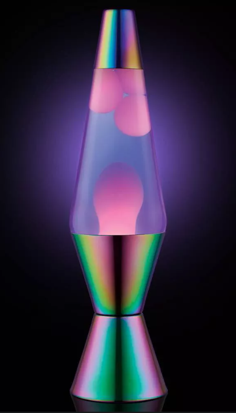 White Wax Purple Liquid Anodized painted base cap 14.5&quot; Lava Lamp Schyll... - $28.99