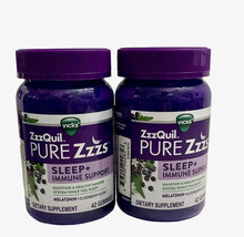 ZzzQuil Pure Zzzs Melatonin+ Sleep Aid Gummies 42 ea Gummies Each Lot of... - £9.34 GBP