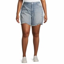 Terra &amp; Sky Women&#39;s Plus  Size 18W Fashion Denim Shorts (LOC G-18) - £19.03 GBP