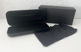 Alexander McQueen Black EYEGLASSES SUNGLASSES HARD CASE W/CLOTH NEW Auth... - $44.55