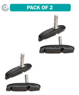 2 Pack Kool-Stop Eagle Claw II Cantilever Brake Pad Smooth Post Black Co... - $48.99