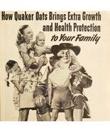 1947 Quaker Oats Health Protection Advertisement Hot Breakfast Cereal DW... - €17,09 EUR