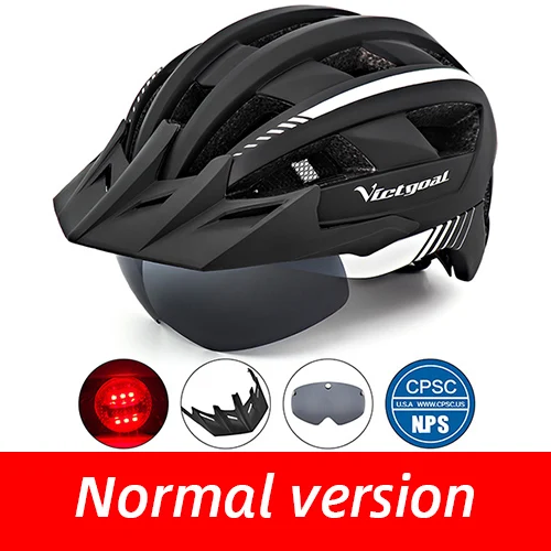 Victgoal Bike Helmet For Man Women Mtb Road Bicycle Helmet Led Usb Rechargeable - £93.33 GBP