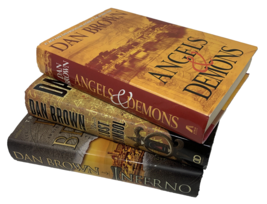 Dan Brown Hardcover Books Inferno, Lost Symbol &amp; Angels &amp; Demons Robert Langdon - £14.94 GBP