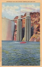 Upstream Face and Intake Towers Boulder Dam Nevada NV Postcard E11 - $6.99