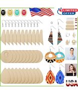 Versatile 60-Piece Wooden Pendants Set for Creative Jewelry Making &amp; Crafts - $26.56 CAD