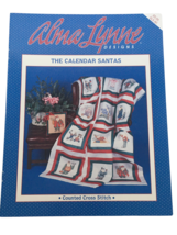 Alma Lynne Cross Stitch Pattern Leaflet The Calendar Santas Months Holidays Book - £4.71 GBP