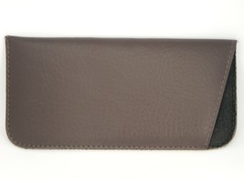 NEW Soft Eyeglasses Glasses Brown Case Pouch With Cleaning Cloth Size: 160x80mm - £3.48 GBP
