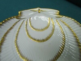 ITALY ceramic shell bowls, golden decorations, made in Italy, numbered RARE - £76.36 GBP