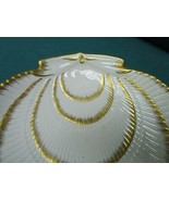 ITALY ceramic shell bowls, golden decorations, made in Italy, numbered RARE - $94.05