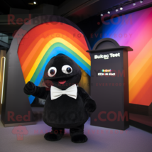 Rust Rainbow mascot costume character dressed with a Tuxedo and Watches - £1,019.39 GBP