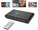 Prophecy 1080P Quad Multi-Viewer 4X1 Hdmi Switcher With Seamless Switch,... - $133.99