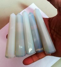 Flashy Opal Crystal Tower Points Obelisk Opalite HandCarved Gift 4&quot; - £6.08 GBP