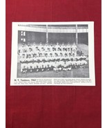 VTG 1962 NEW YORK YANKEES TEAM 8.5 X 11 PAPER MAT  PHOTO MANTLE  MARIS  ... - £6.97 GBP