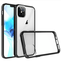 Transparent Hybrid Case Cover Clear PC TPU For iPhone 13 Pro Max 6.7&quot; BLACK - £5.39 GBP